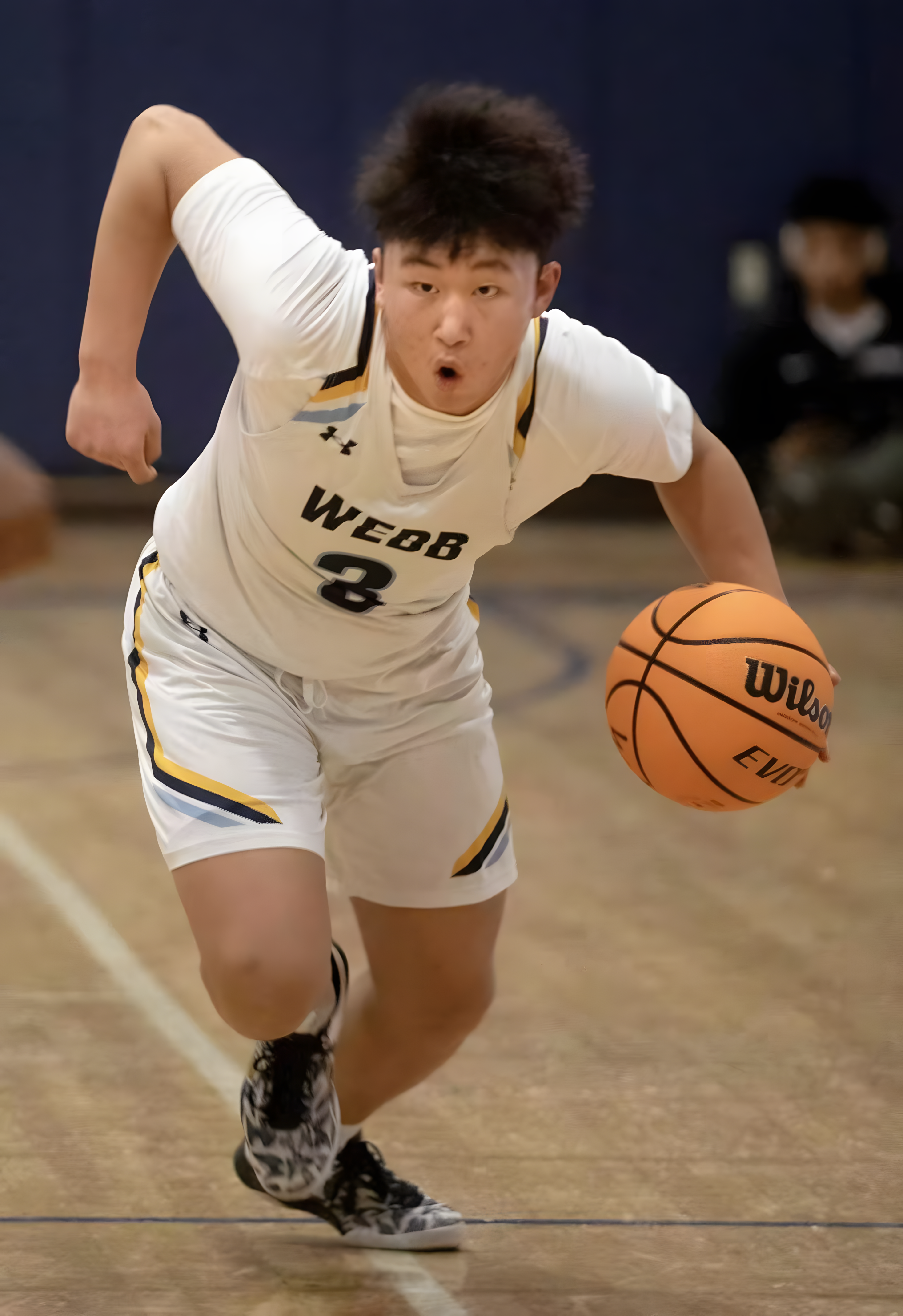 Nick playing basketball