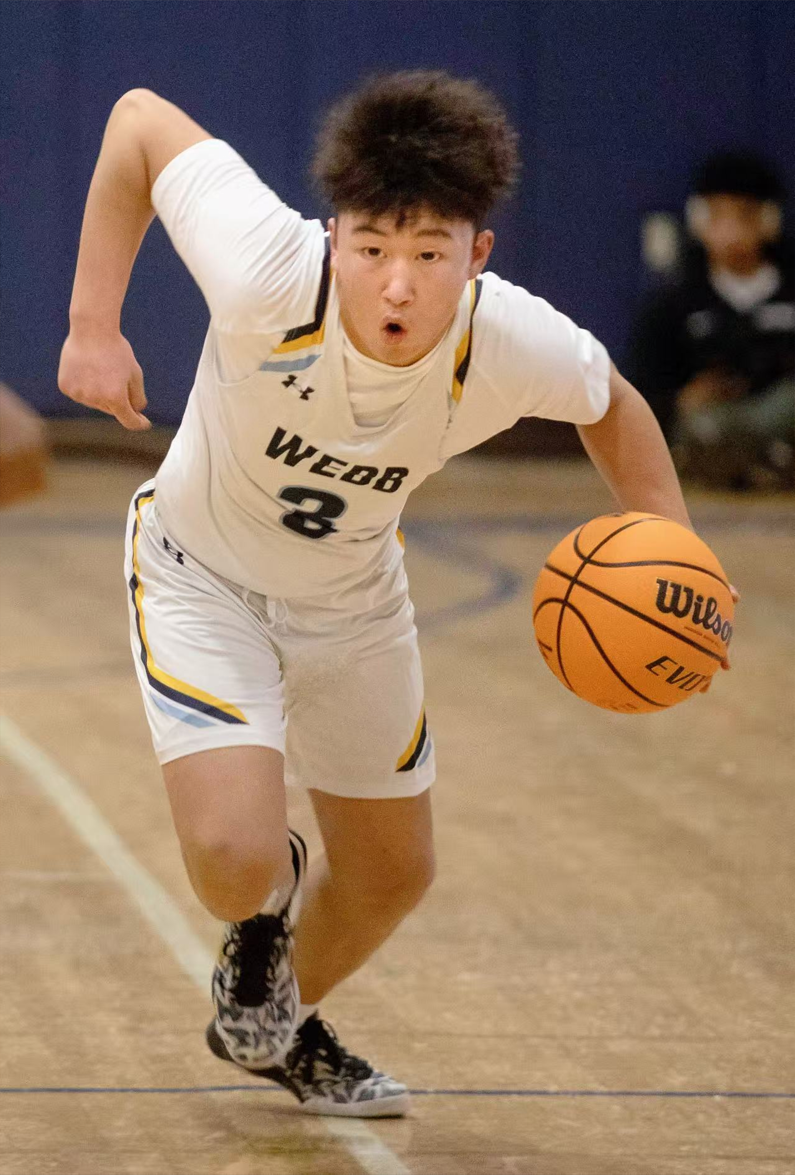 Nick playing basketball